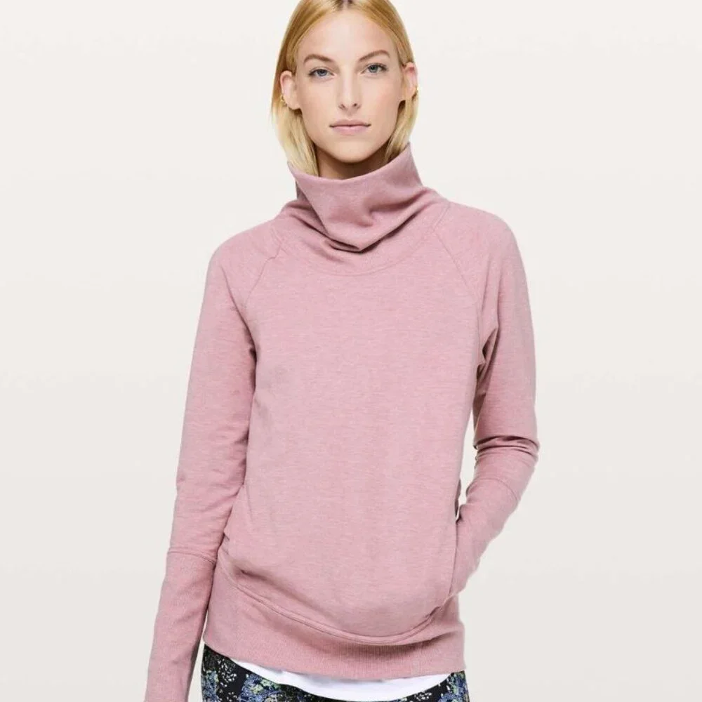Lululemon | High Lines Pullover Sweatshirt in Heathered Vintage Mauve | Size 8